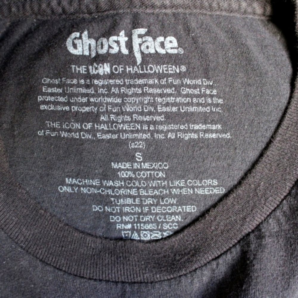 Youth Ghost Face Black Tee (S) - Picture 4 of 4